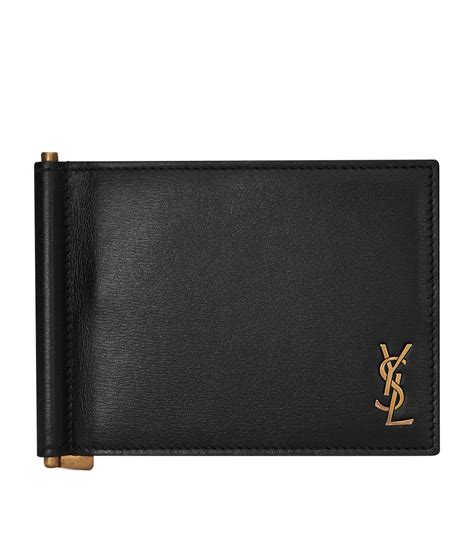 ysl wallet men's sale|yves Saint Laurent money clip.